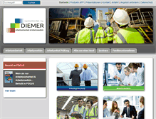 Tablet Screenshot of diemer-ing.de